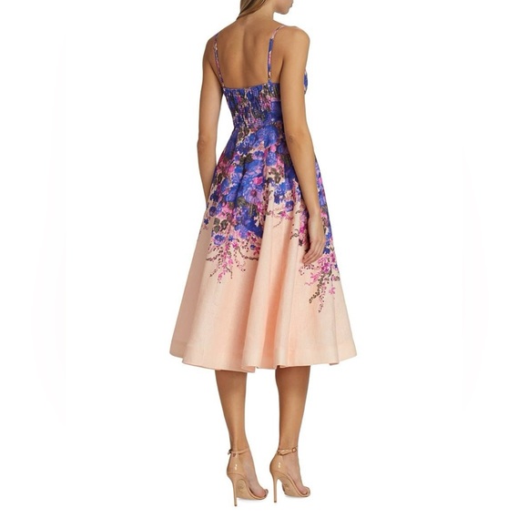 Zimmerman Tide Linen Midi Dress • Size 1 (US 6) - Picture 2 of 4